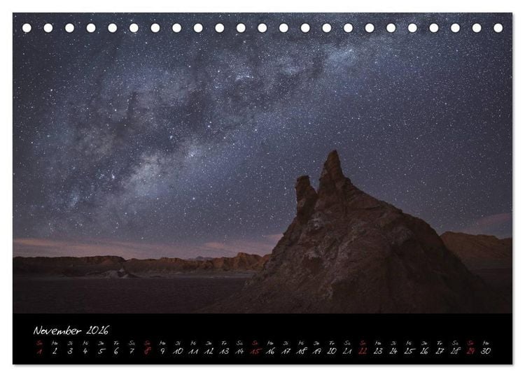 Produktbild: Faszination Milchstra&szlig;e - eine Reise zu den Nachtlandschaften unserer Erde (Tischkalender 2026 DIN A5 quer), CALVENDO Monatskalender