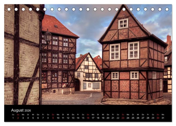 Produktbild: Fachwerk - wie aus einer anderen Zeit (Tischkalender 2026 DIN A5 quer), CALVENDO Monatskalender