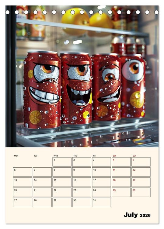 Produktbild: The Light ist still on in the Fridge (Desk Calendar 2026 DIN A5 portrait), CALVENDO 12 Month DeskCalendar