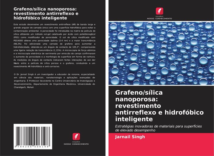Produktbild: Grafeno/s&iacute;lica nanoporosa: revestimento antirreflexo e hidrof&oacute;bico inteligente