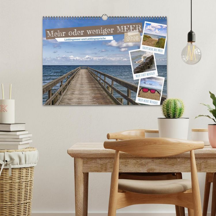 Produktbild: Mehr oder weniger Meer (Wandkalender 2026 DIN A3 quer), CALVENDO Monatskalender
