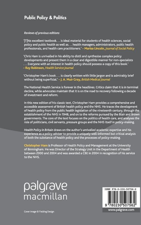 Produktbild: Health Policy in Britain