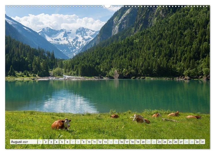 Produktbild: Zillertal - Bergidylle rund um Mayrhofen 2027 (Wandkalender 2027 DIN A2 quer), CALVENDO Monatskalender