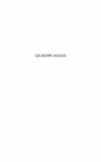 Produktbild: Giuseppe maggi - regard sur l'oeuvre humaniste et missionnai