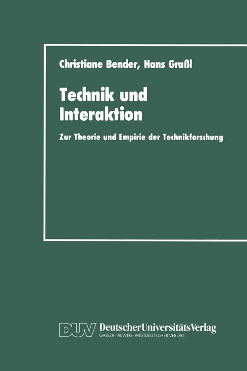 Produktbild: Technik und Interaktion