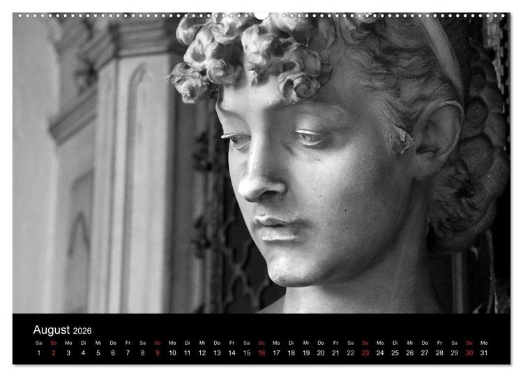 Produktbild: Lebende Steine - Skulpturen auf dem Friedhof Staglieno (Wandkalender 2026 DIN A2 quer), CALVENDO Monatskalender