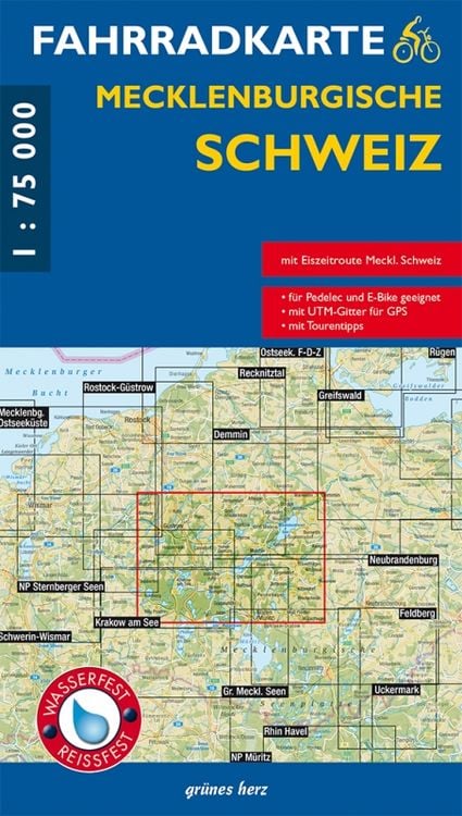 Produktbild: Fahrradkarte Mecklenburgische Schweiz 1:75 000