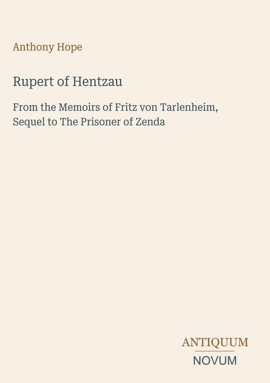 Produktbild: Rupert of Hentzau
