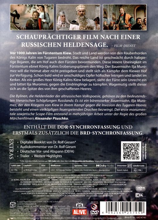 Produktbild: Ilja Muromez - Der Kampf um das goldene Tor (Filmjuwelen / DEFA Fantasy)