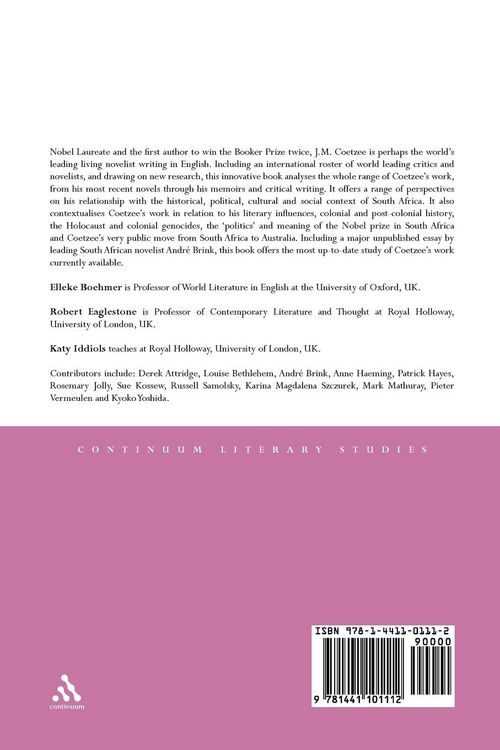 Produktbild: J. M. Coetzee in Context and Theory