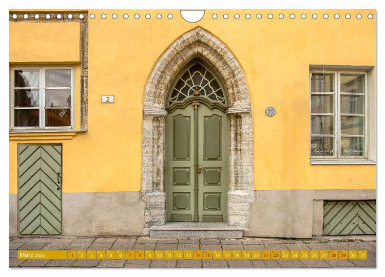 Produktbild: T&uuml;ren-Tore-Tallinn, Stadt mit m&auml;rchenhafter Atmosph&auml;re und Charme (Wandkalender 2026 DIN A4 quer), CALVENDO Monatskalender