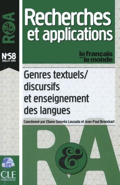 Produktbild: Genres Textuels;discursifs et Enseignement des Langues Recherches et