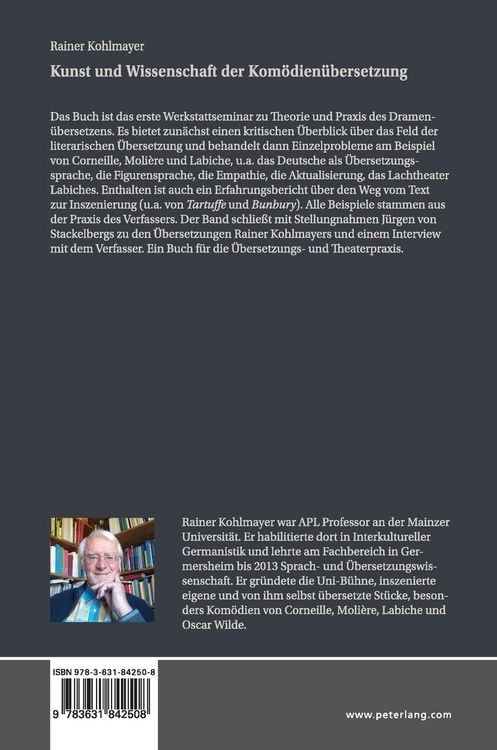 Produktbild: Kunst und Wissenschaft der Kom&ouml;dien&uuml;bersetzung