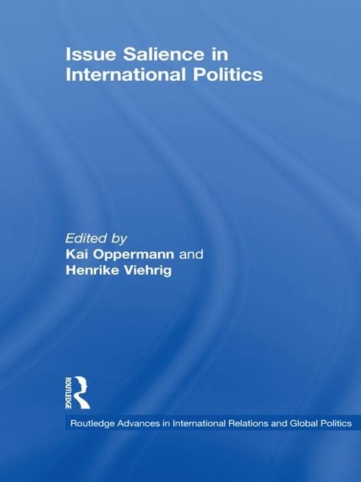 Produktbild: Issue Salience in International Politics