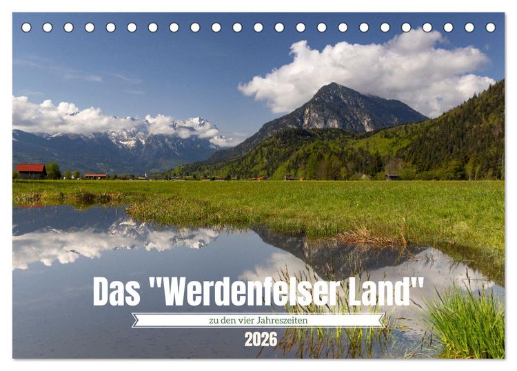 Produktbild: Werdenfelser Land (Tischkalender 2026 DIN A5 quer), CALVENDO Monatskalender