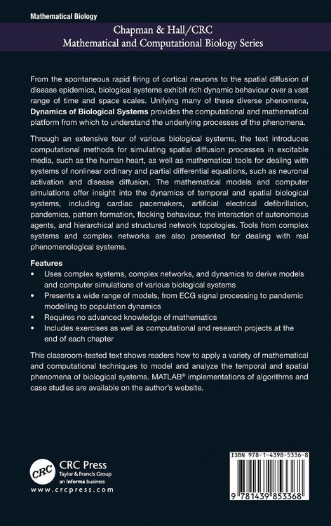 Produktbild: Dynamics of Biological Systems