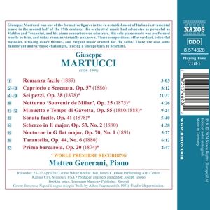 Produktbild: Martucci: Sei pezzi/Capriccio e Serenata/Minuetto