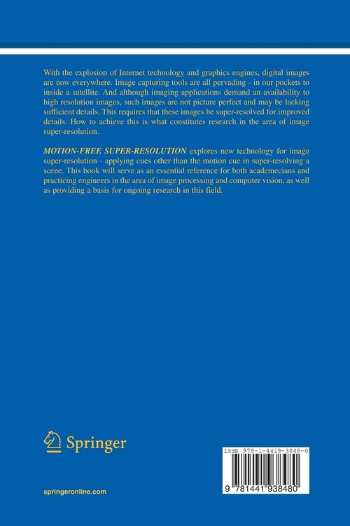 Produktbild: Motion-Free Super-Resolution