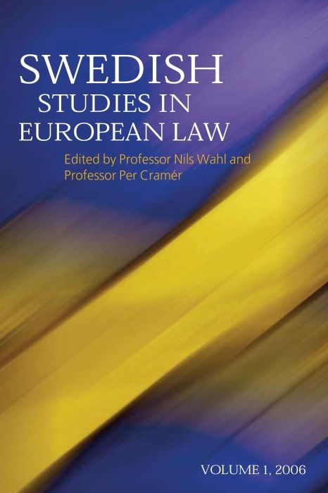 Produktbild: Swedish Studies in European Law - Volume 1