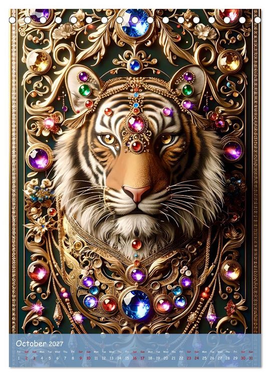 Produktbild: The Art of Power Animals (Desk Calendar 2027 DIN A5 portrait), CALVENDO 12 Month DeskCalendar