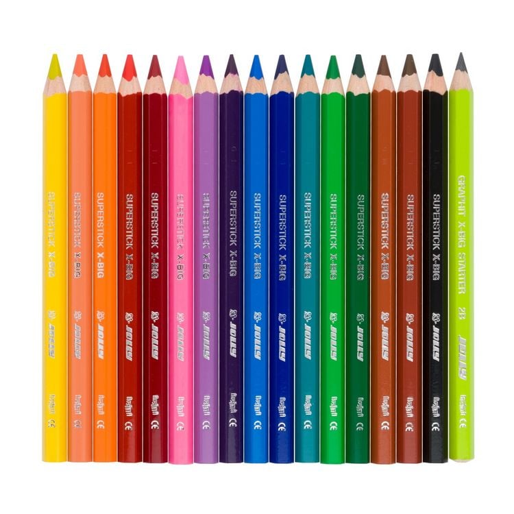 Produktbild: JOLLY Buntstifte Set Top Deal: X-BIG, 16 Farben + 1 Graphit Starter