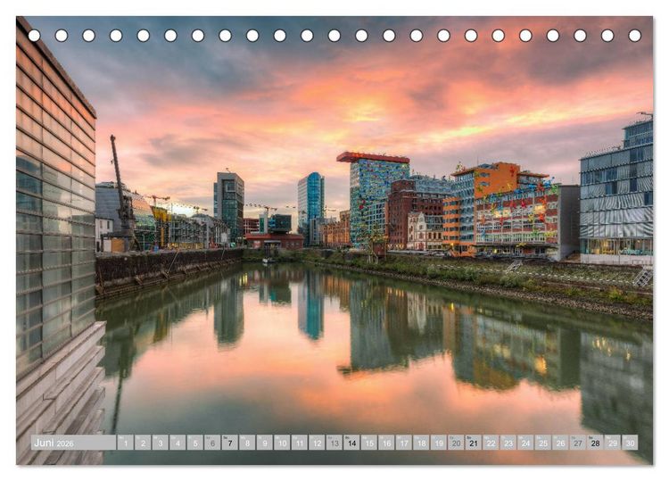 Produktbild: Wundersch&ouml;nes D&uuml;sseldorf (Tischkalender 2026 DIN A5 quer), CALVENDO Monatskalender
