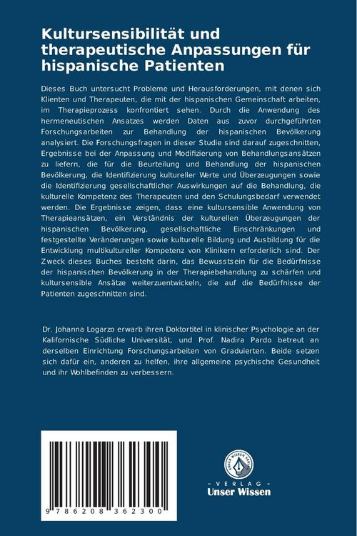 Produktbild: Kultursensibilit&auml;t und therapeutische Anpassungen f&uuml;r hispanische Patienten