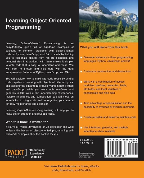 Produktbild: Learning Object-Oriented Programming