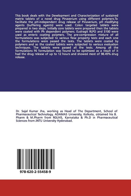 Produktbild: Pinaverium sustained release matrix tablets for colonic drug delivery