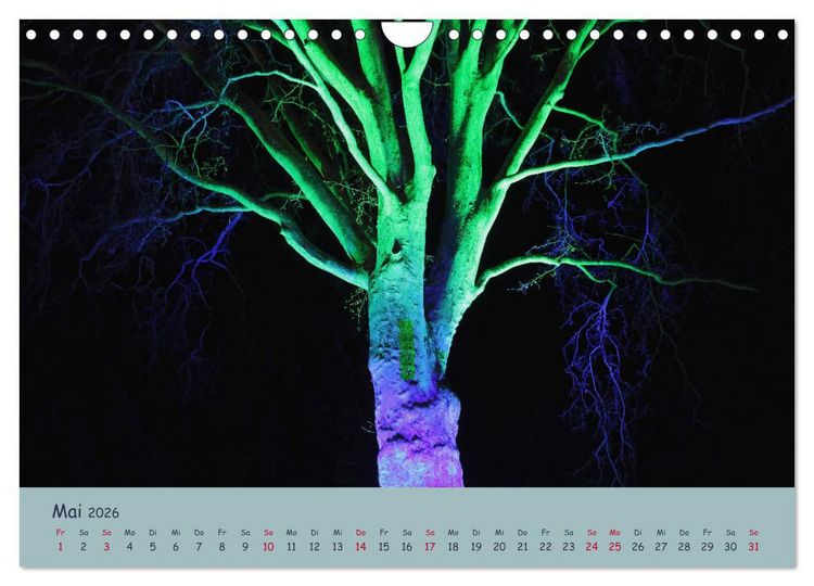 Produktbild: Leuchtfarben (Wandkalender 2026 DIN A4 quer), CALVENDO Monatskalender