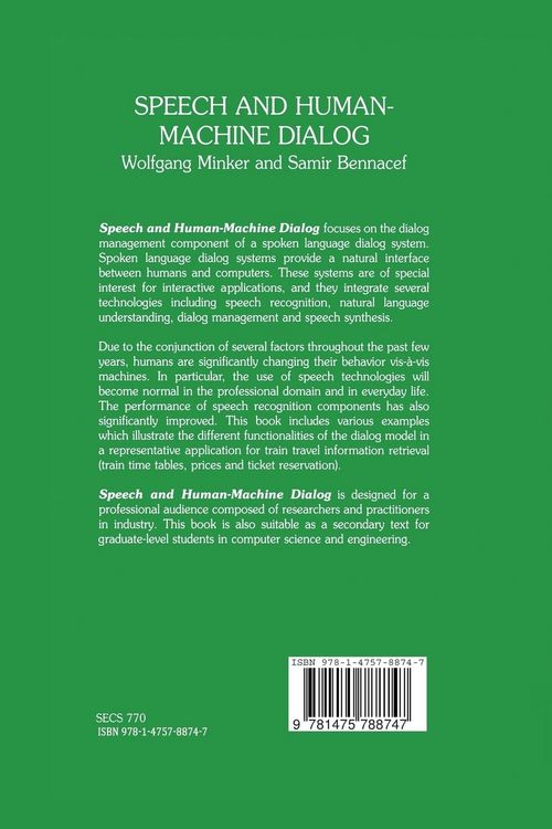 Produktbild: Speech and Human-Machine Dialog