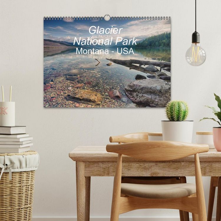 Produktbild: Glacier National Park Montana - USA (Wandkalender 2026 DIN A3 quer), CALVENDO Monatskalender