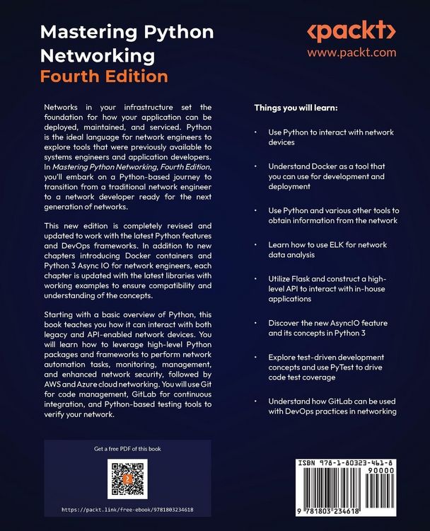 Produktbild: Mastering Python Networking - Fourth Edition