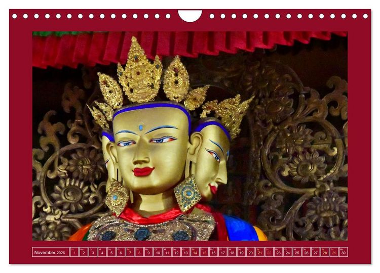 Produktbild: Buddhas & Bhodisattvas (Wandkalender 2026 DIN A4 quer), CALVENDO Monatskalender