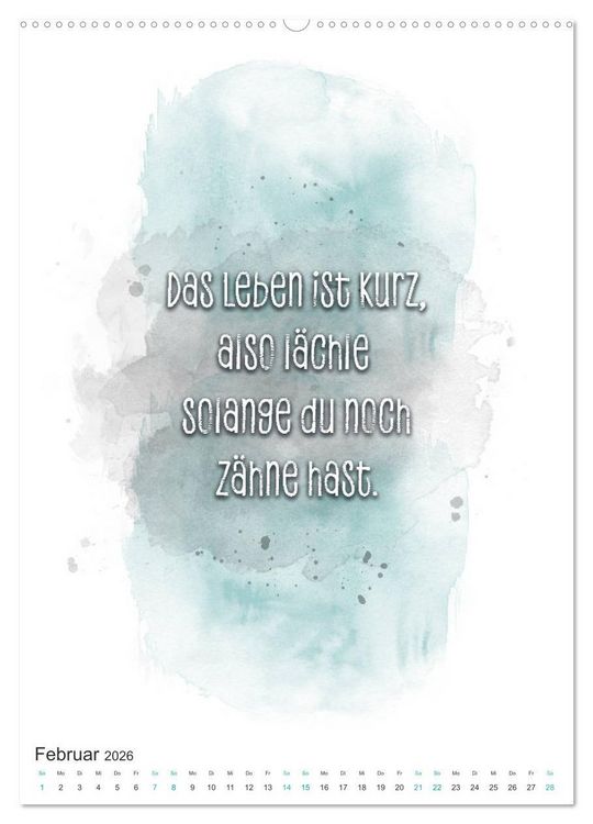 Produktbild: Das Alter ist nur eine Zahl (hochwertiger Premium Wandkalender 2026 DIN A2 hoch), Kunstdruck in Hochglanz