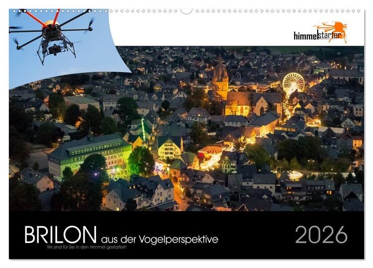 Produktbild: Brilon aus der Vogelperspektive (Wandkalender 2026 DIN A2 quer), CALVENDO Monatskalender