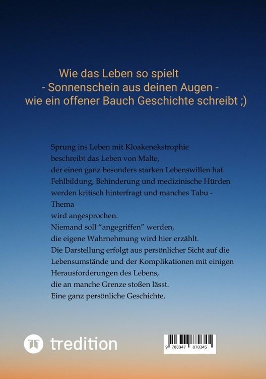 Produktbild: Sprung ins Leben mit Kloakenekstrophie
