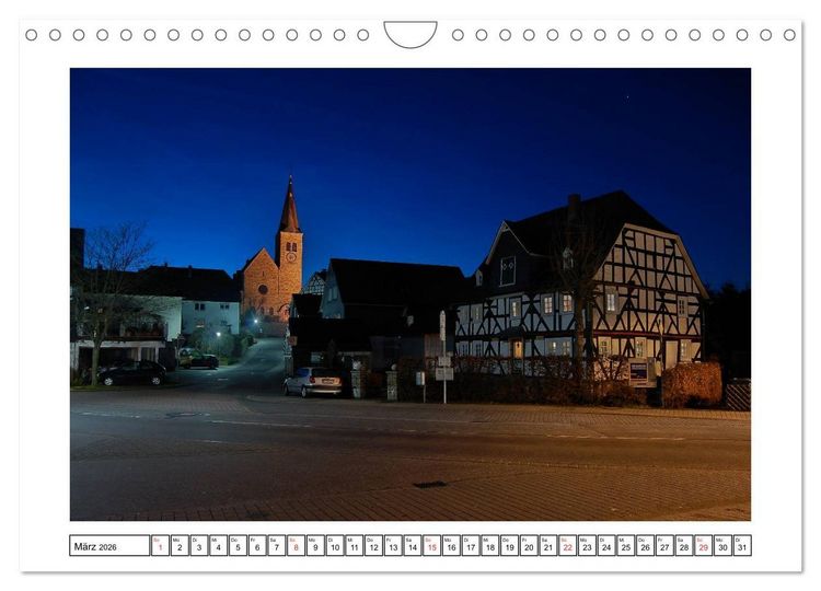 Produktbild: Blaue Stunde im Siegerland (Wandkalender 2026 DIN A4 quer), CALVENDO Monatskalender