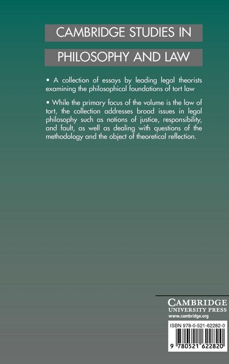 Produktbild: Philosophy and the Law of Torts