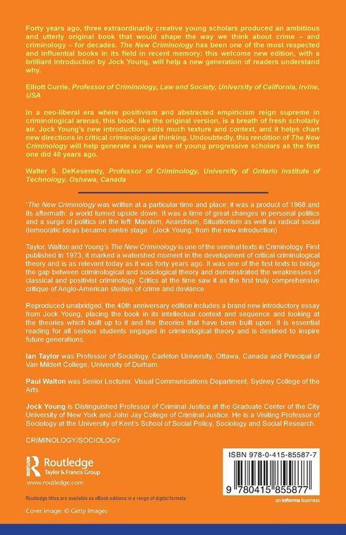 Produktbild: The New Criminology