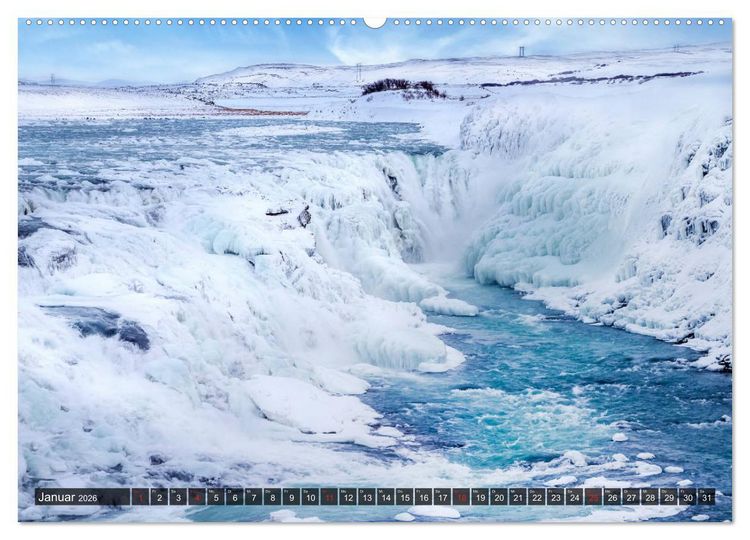 Produktbild: ISLAND Ein fantastisches Erlebnis (hochwertiger Premium Wandkalender 2026 DIN A2 quer), Kunstdruck in Hochglanz