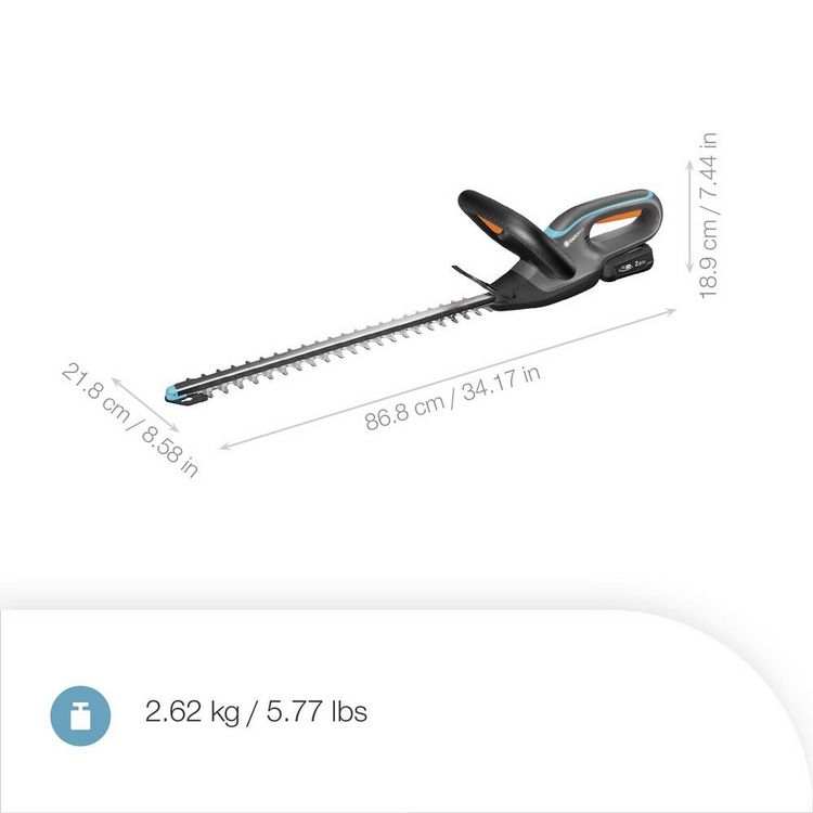 Produktbild: GARDENA Akku-Heckenschere EasyCut 45/18V P4A Ready-To-Use Set Akku Akku-Heckenschere 18 V Li-Ion 450 mm