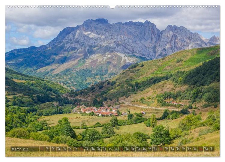 Produktbild: Picos de Europa - In and around the national park (High Quality Premium Wall Calendar 2026 DIN A2 landscape),CALVENDO 12 Month Wall Calendar