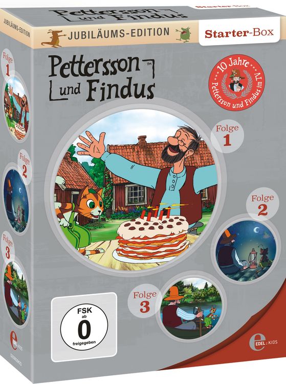 Produktbild: Pettersson und Findus - Folge 1-3 - Jubil&auml;ums-Edition/Starter-Box [3 DVDs]