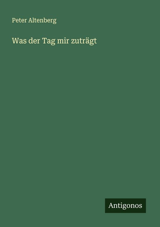 Produktbild: Was der Tag mir zutr&auml;gt