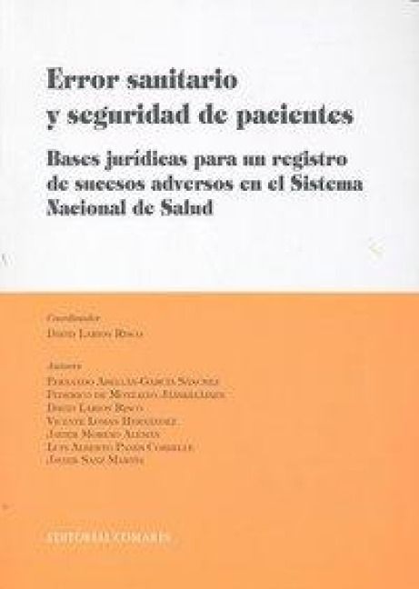 Produktbild: Error sanitario y seguridad de pacientes