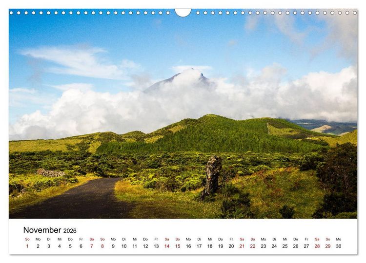 Produktbild: Azoren - Inseln im Atlantik (Wandkalender 2026 DIN A3 quer), CALVENDO Monatskalender