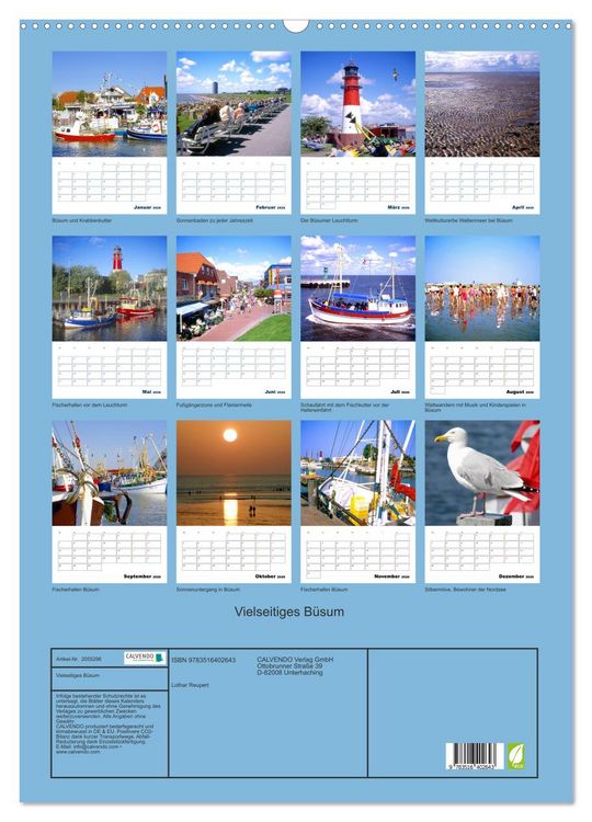 Produktbild: Vielseitiges B&uuml;sum (Wandkalender 2026 DIN A2 hoch), CALVENDO Monatskalender