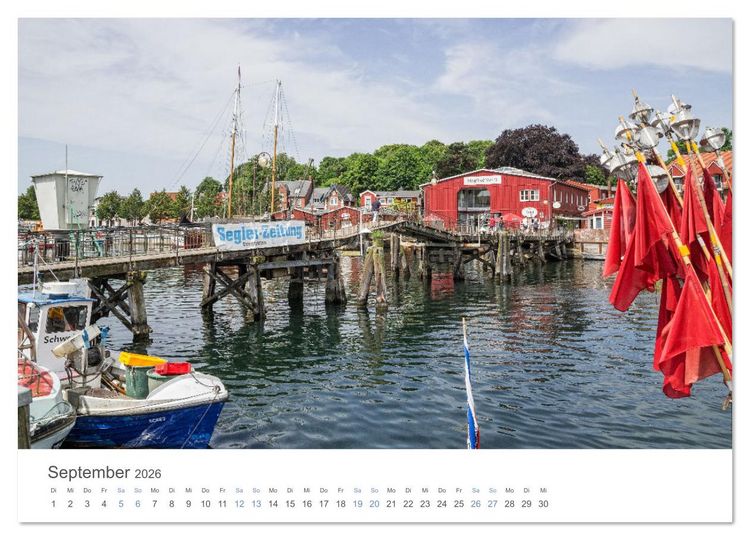 Produktbild: Fischereih&auml;fen an der Ostseek&uuml;ste (Wandkalender 2026 DIN A4 quer), CALVENDO Monatskalender