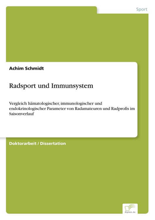 Produktbild: Radsport und Immunsystem